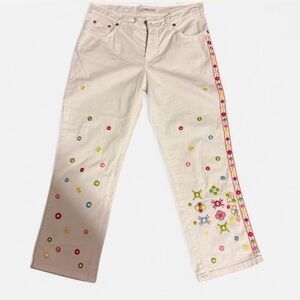 Blumarine capris with colorful details